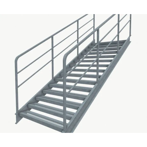 Лестница промышленная с ромбическим рифлением х/к ЛХФ 60-30.7 3000х700х1731 мм Серия 1.450.3-7.94