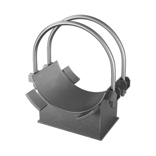 Опора хомутовая неподвижная для трубопроводов ТЭС и АЭС 12Х18Н10Т 133х100х150х150 мм ОСТ 34-10-618-93 в Волгограде

