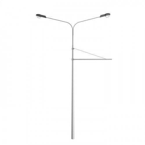 Опора контактной сети граненая прямостоечная КСГ-8/10П-1300-ц 220х420х8 мм