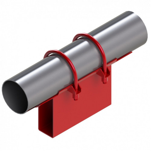 Опора неподвижная хомутовая корпусная для тепловых сетей исп. А21 / АС21 ВСт3 630х300х170х152 мм ОСТ 36-146-88 42,7 кг