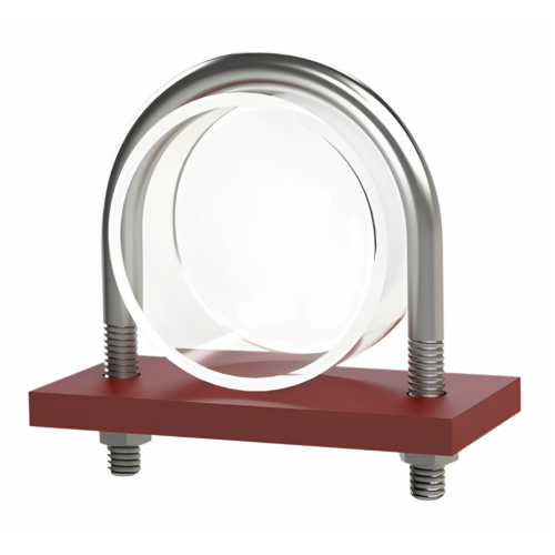 Опора неподвижная хомутовая бескорпусная для тепловых сетей исп. Г Ст20 38 мм ОСТ 36-146-88 0,18 кг