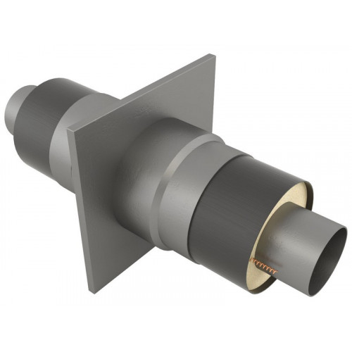 Опора неподвижная щитовая в оцинкованной ППУ изоляции для тепловых сетей 17Г1С 630х800х1000х2000 мм ГОСТ 30732-2006