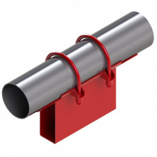 Опора неподвижная хомутовая корпусная для тепловых сетей исп. А21 / АС21 09Г2С 108х80х170х153 мм ОСТ 36-146-88 6 кг