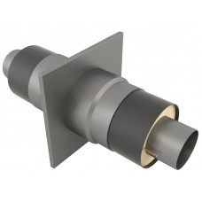 Опора неподвижная щитовая в оцинкованной ППУ изоляции для отопления Ст20 32х100х255х2000 мм ГОСТ 30732-2006 18,2 кг