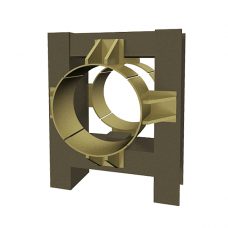 Опора неподвижная четырехупорная усиленная железобетонная для тепловых сетей ТС-664.00.00 530х200х230х786 мм Серия 5.903-13 выпуск 7-95 92,8 кг