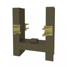 Опора неподвижная двухупорная для сальниковых компенсаторов для тепловых сетей ТС-665.00.00 820х300х266х1114 мм Серия 5.903-13 выпуск 7-95 41,6 кг