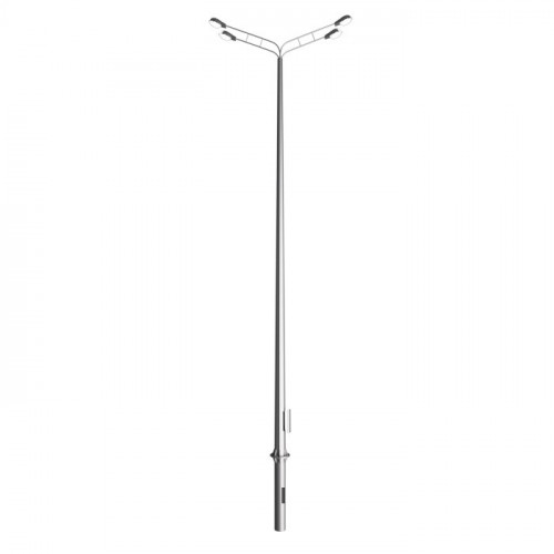 Опора освещения силовая граненая фланцевая круглая ОГУ-0,7-9 Ст3сп5 100х340х9 мм