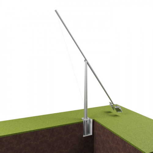 Опора освещения складывающаяся граненая фланцевая круглая МО-С-16 Ст3сп5 90х280х16 мм в Волгограде

